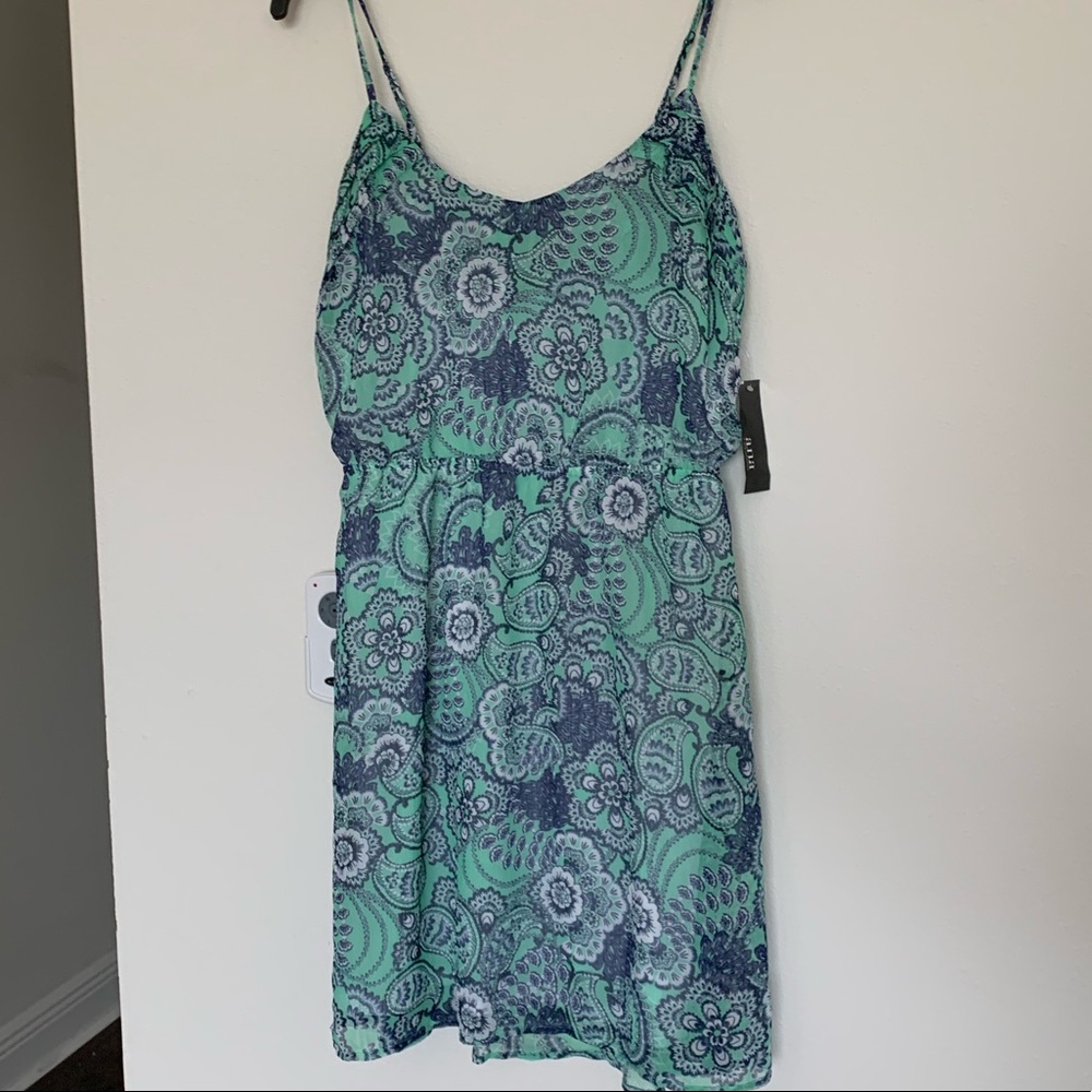 NWT L Mint and Blue dress